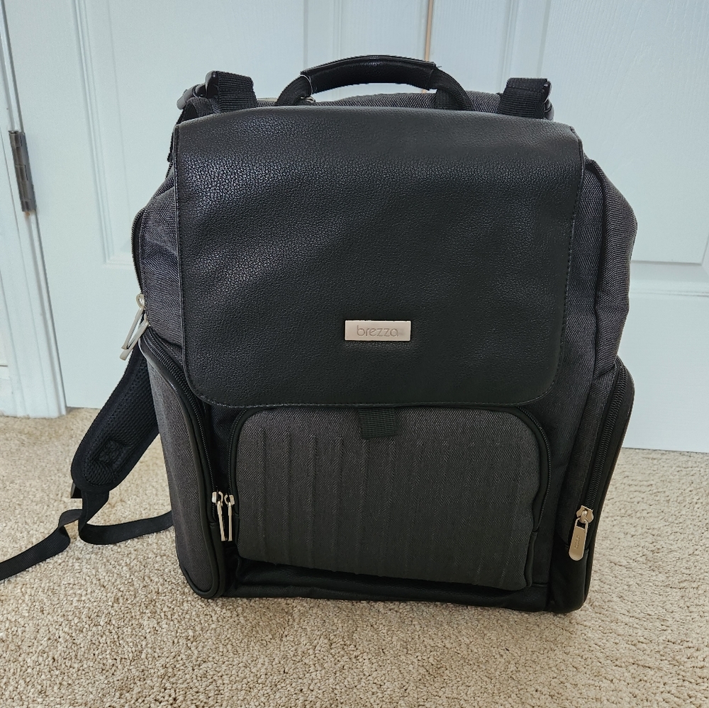 Baby Brezza Dante Back Pack Diaper Bag - Black